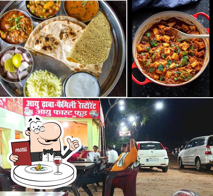 The picture of आयु ढाबा &फैमिली रेस्टूरेंट आयु फ़ास्ट फ़ूड’s food and interior