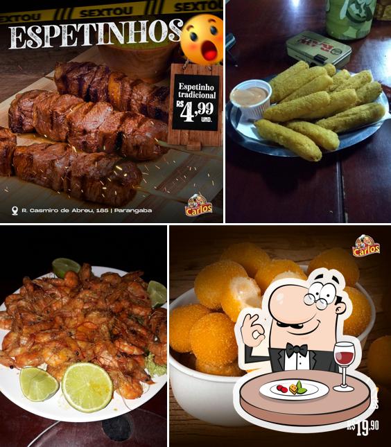 Platos en Bar do Seu Carlos em Fortaleza