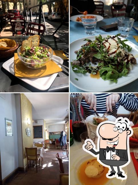 Installez-vous à l'une des tables de Casa Ripetta