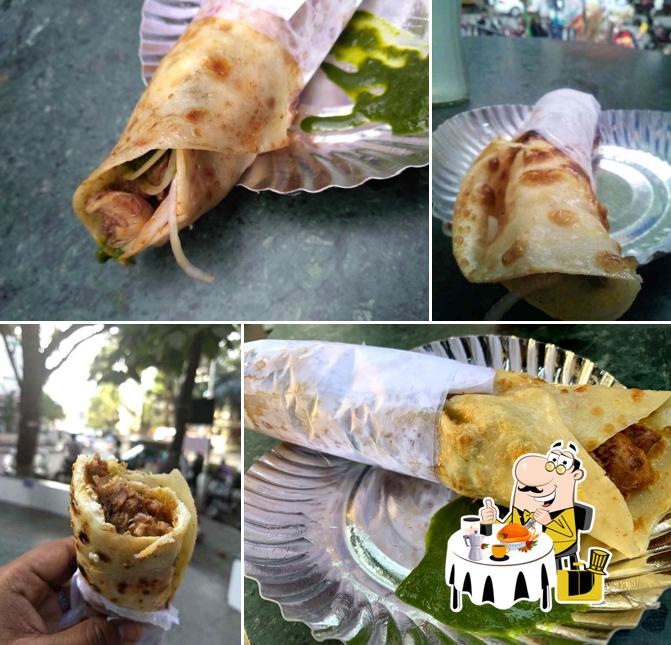 Food at Kapila Kathi Kebab