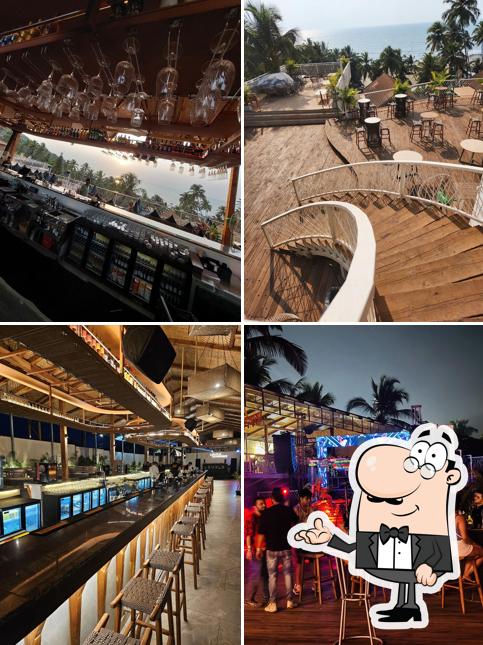 Take a seat at one of the tables at Levels Goa