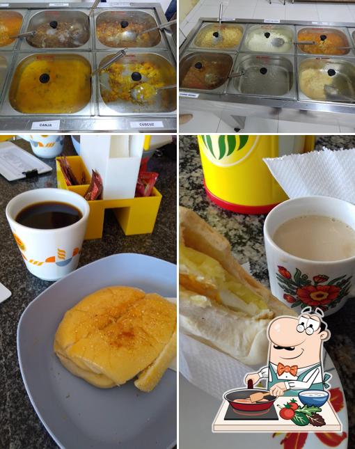 Curry de frango em Panificadora Bom dia