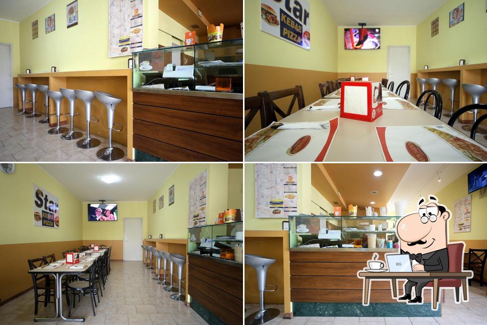 Gli interni di Star pizza kebab Brembate