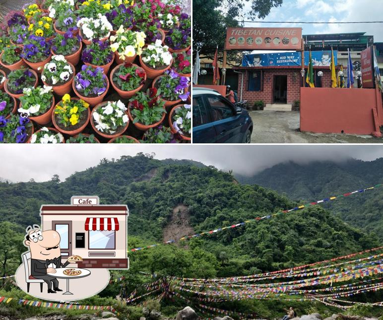 The exterior of Midway Restaurant