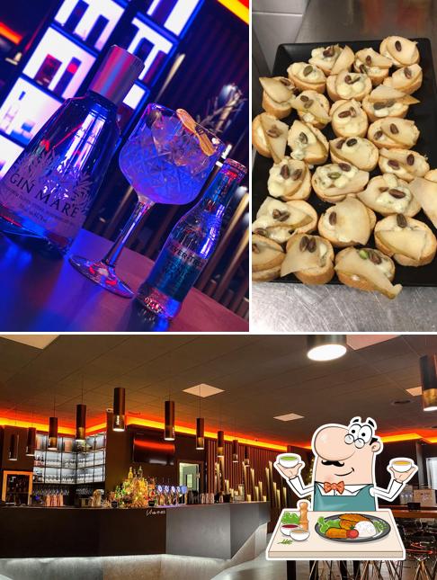 La cibo e esterno del ristorante