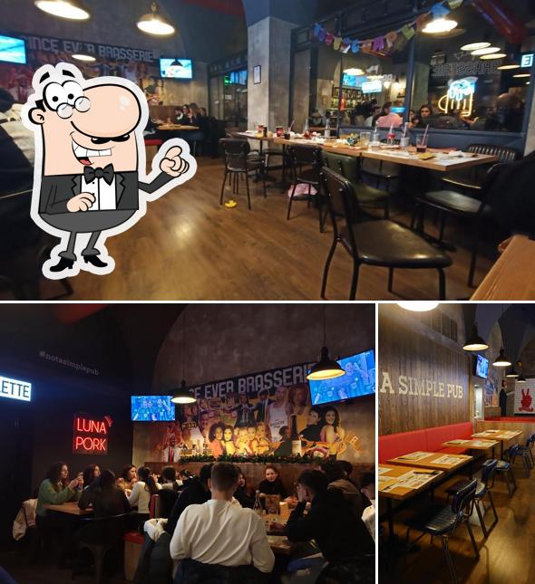 Dai un'occhiata agli interni di Brasserie