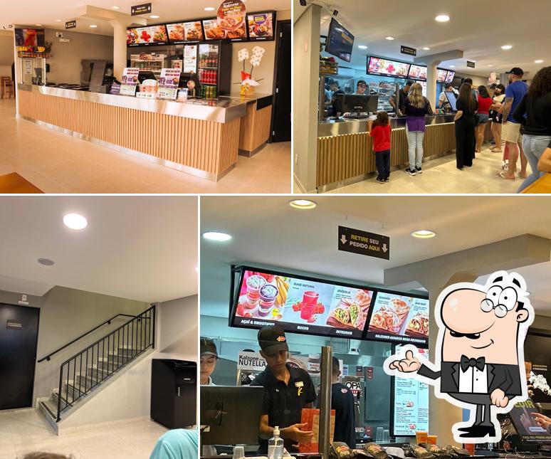 O interior do Mini Kalzone Guanabara