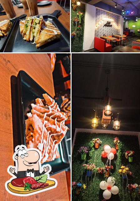 Try out meat meals at Cafe aroma