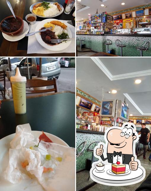 Madri Lancheria e Restaurante serve uma seleção de sobremesas