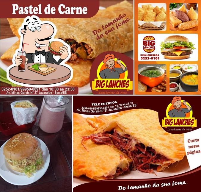 Peça um hambúrguer no BIG LANCHES (Lanchonete da Néia)