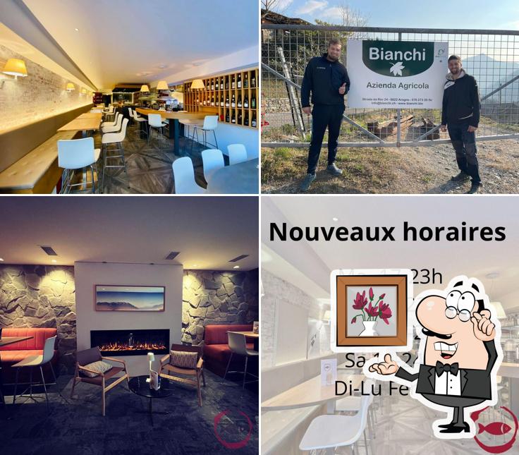 Gli interni di Le Poisson Rouge Wine Bar