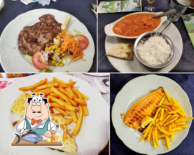 Salmone grigliato al Ristorante Pizzeria Ristorante Indiano Tartufo