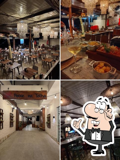 Veja imagens do interior do Restaurante Peixe na Telha