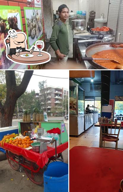 Among various things one can find food and interior at Shama Dhaba