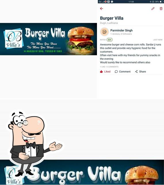 See the pic of Burger Villa