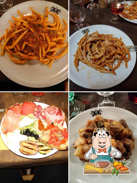 Spaghetti alla bolognese al Ristorante b&b Tre Stelle B&B 1a Categoria stanze dotate di bagno privato Pensione completa Mezza pensione