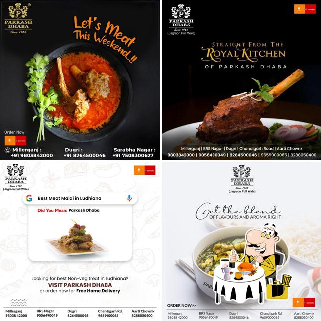 Food at Parkash Dhaba