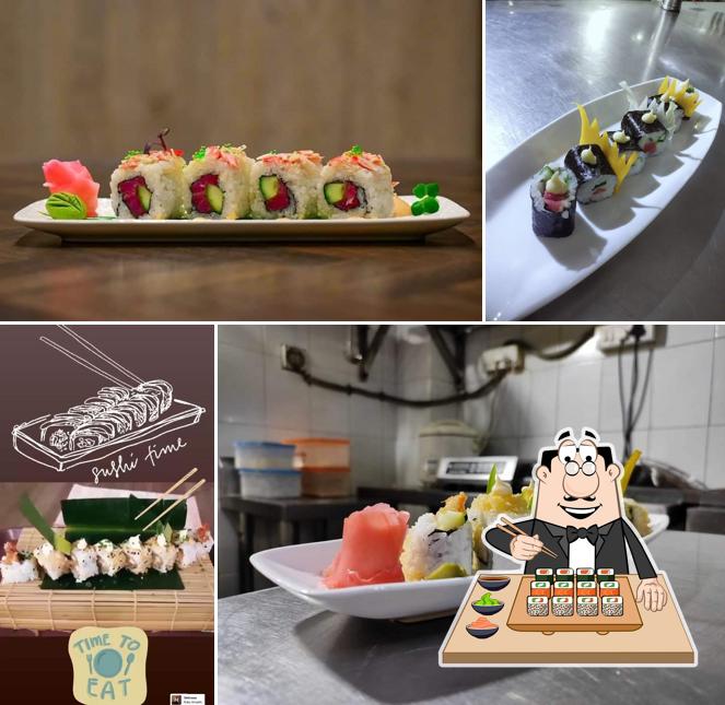 Try out different sushi options