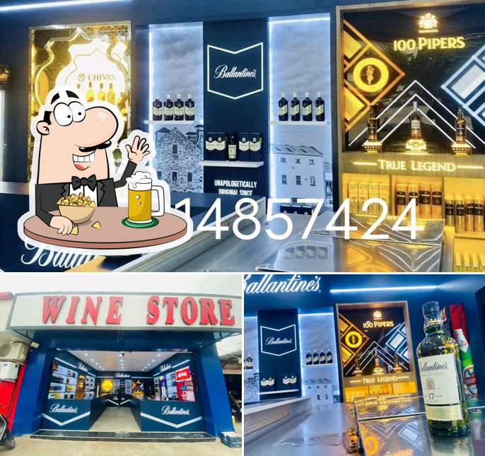 Enjoy a pint of light or dark beer