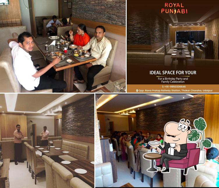 The interior of Royal punjabi restaurant (pure veg)