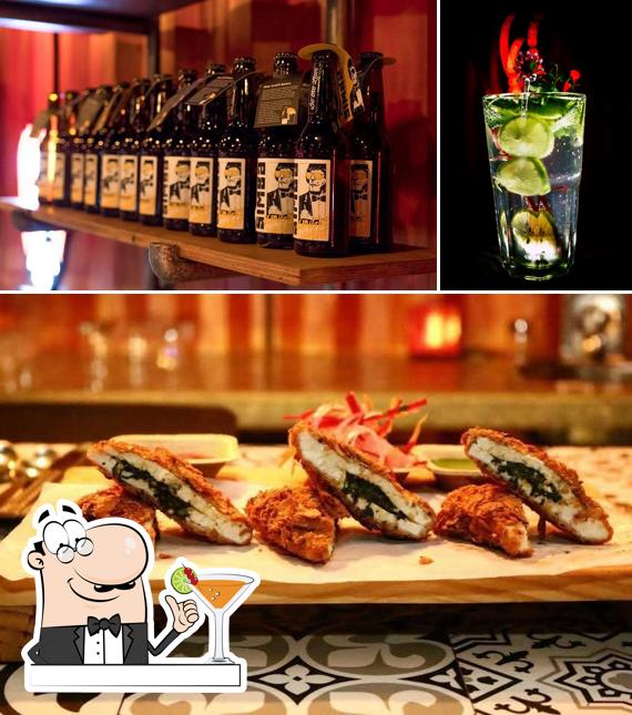 The restaurant's drink and food