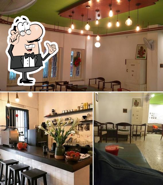 Take a seat at one of the tables at PiBy 2 cafe