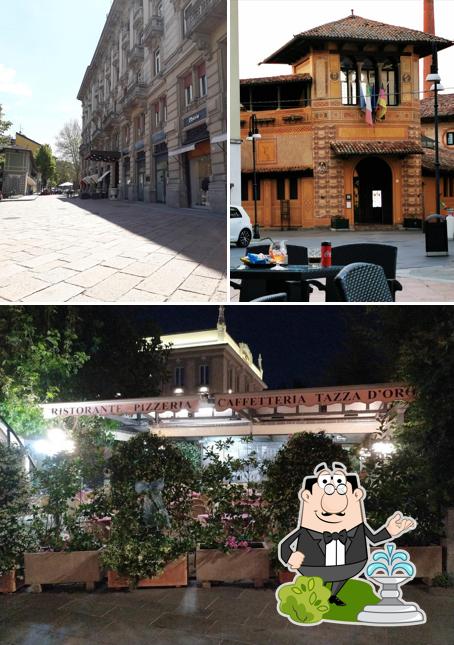 Goditi la vista dall'area esterna di Piccolo Bar