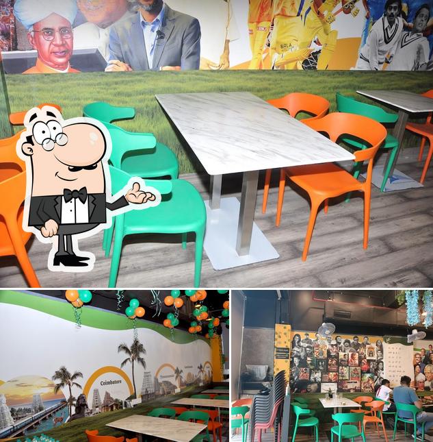 The interior of Tamil Pasanga Cafe