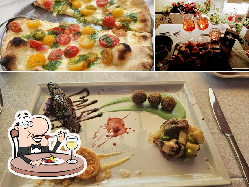 La immagine di cibo e vino da Michele Chinappi