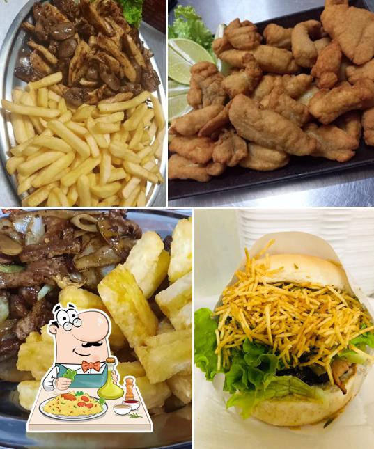 Comida em Container lanches