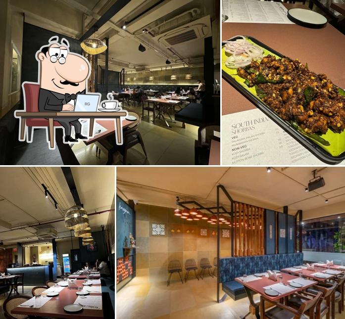 The interior of Kavyam - The Telugu Table