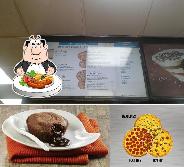 Meals at Domino's Pizza KLE University. Belagavi