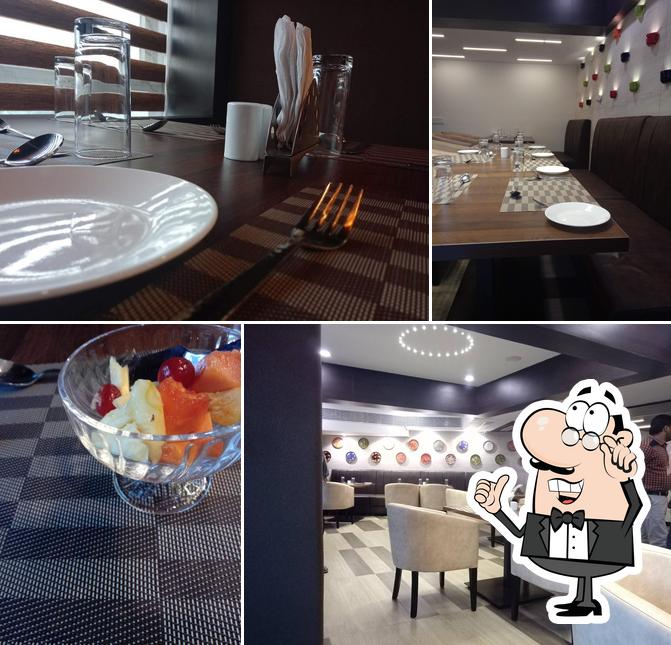 The interior of Aura Multicusine Restarunt