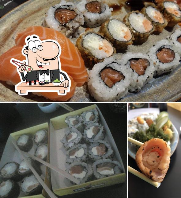 Rolos de sushi são servidos no Temix Sushi - Boa Viagem