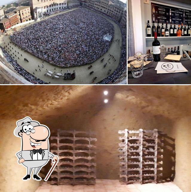 La esterno e vino del ristorante