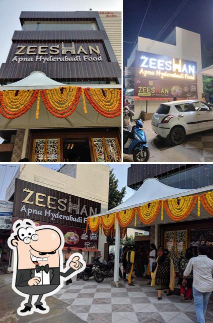 The exterior of Zeeshan Restaurant - Apna Hyderabadi Food