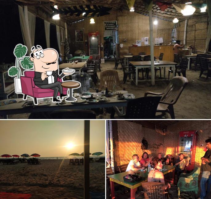 Check out how Om Cafe (Beach shack) looks inside