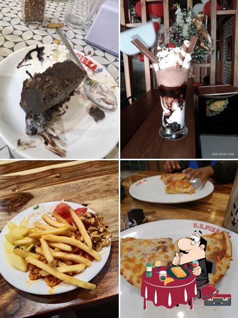 uspizza bhavnagar serves a selection of sweet dishes