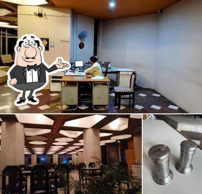 The restaurant's interior and beverage