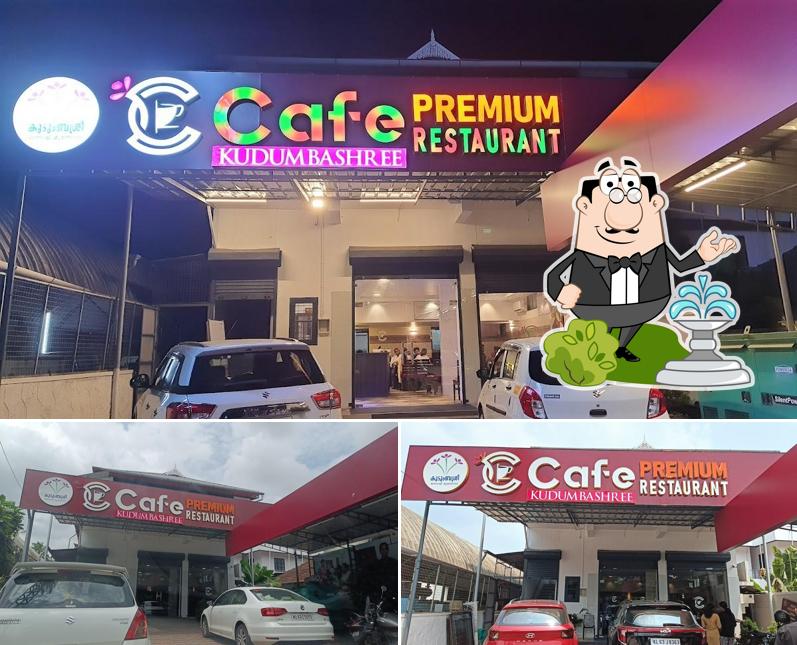 You can get some fresh air at the outside area of Cafe Kudumbashree Premium