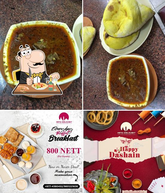 Food at Hotel Moonlight Chinese Restaurant