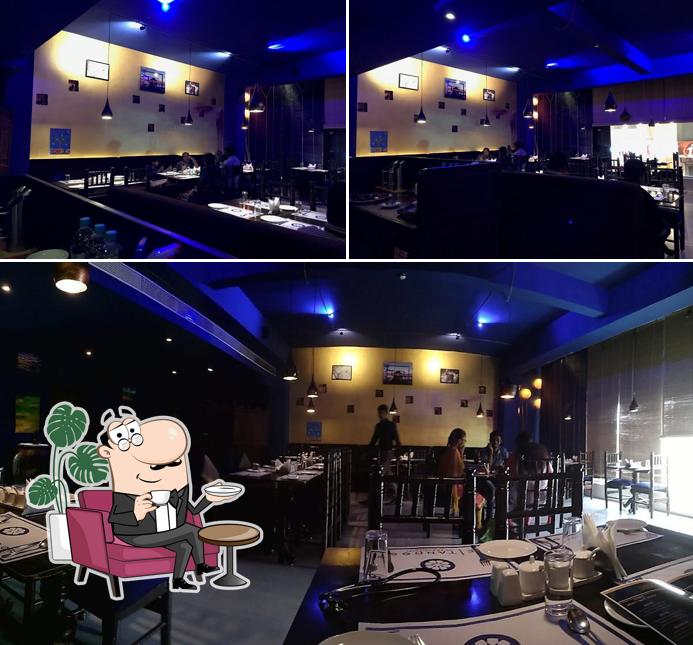 Take a seat at one of the tables at Le Tandoor