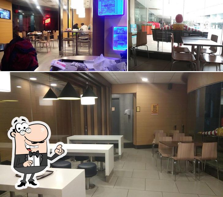 The interior of McDonald's