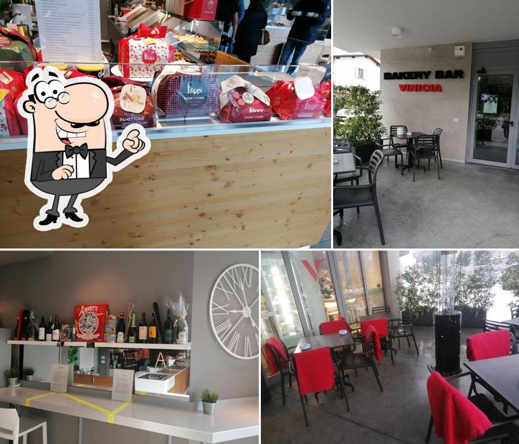 Gli interni di Bakery Bar Vinicia