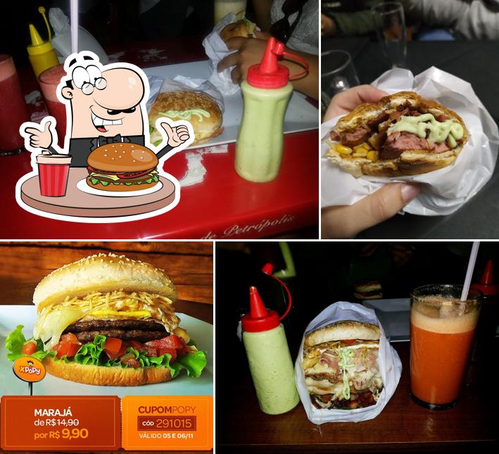 Deguste um dos hambúrgueres servidos no XPopy