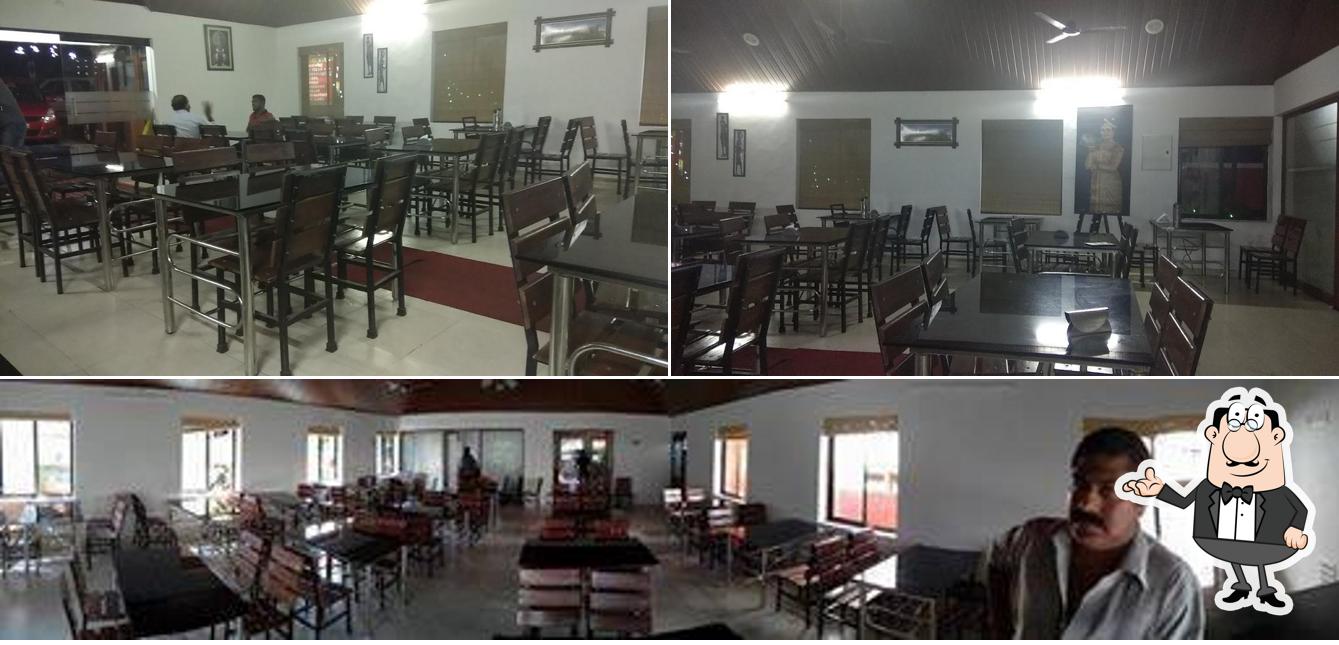 The interior of Parayil Hotel and Restaurant