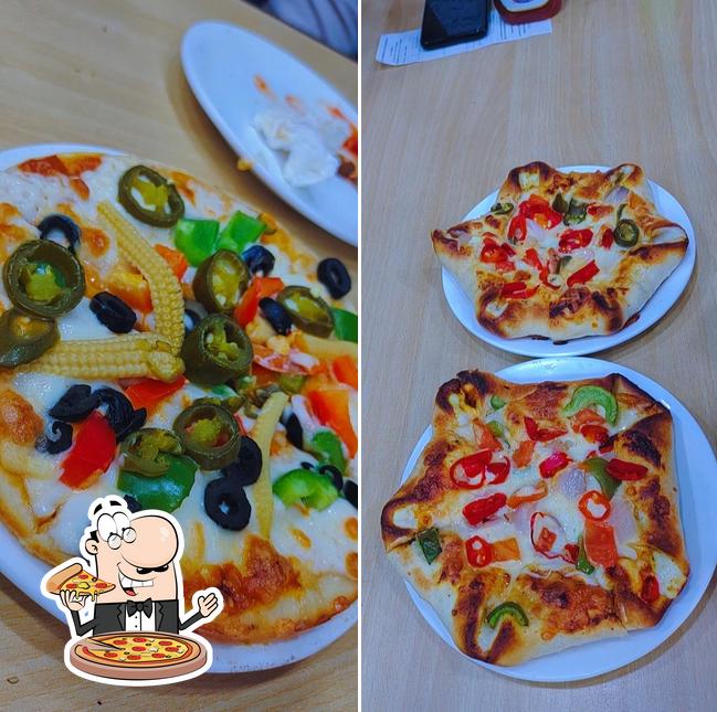 Try out pizza at The Oven