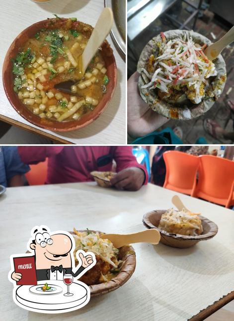 Among different things one can find food and interior at Baba Chat bhandar