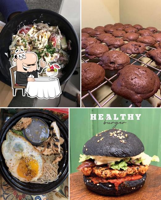 Ceebo The Health Monk serves a selection of desserts