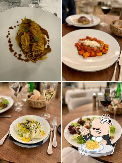 Spaghetti alla carbonara al Bistro National